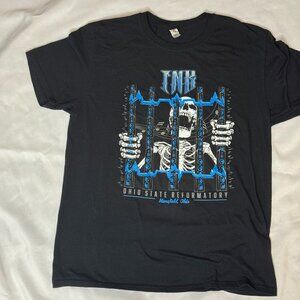Ohio State Reformatory Mansfield Adult Size L Shirt INK Skeleton Prison